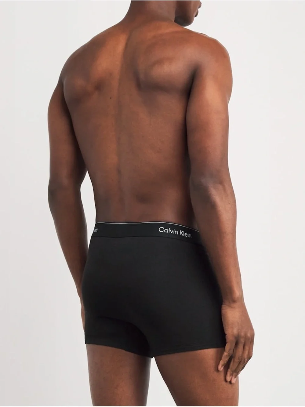 Calvin Klein Men's Black Stretch Boxer Briefs with Logo Waistband 5 pack